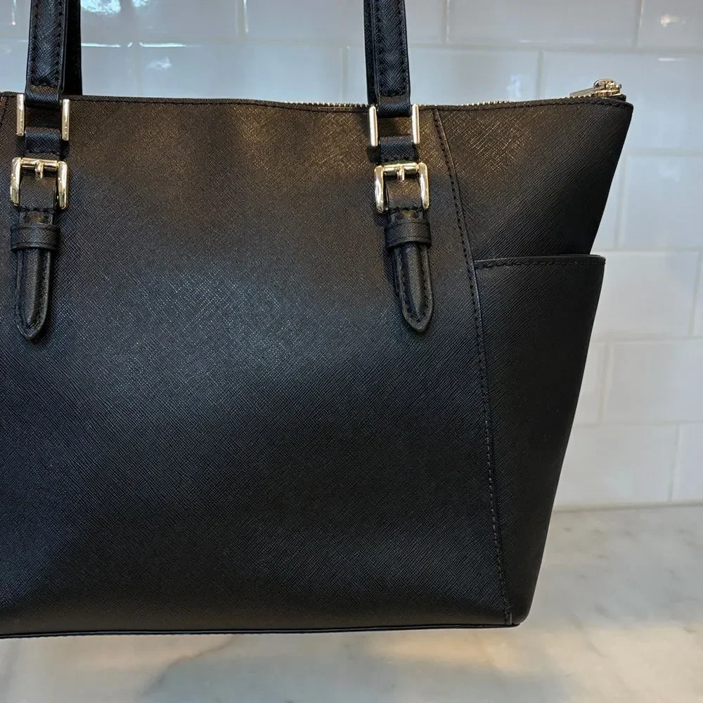 Michael Kors Bag Purse Handbag Leather Pocketbook Jet Set Saffiano Tote Bag